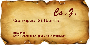 Cserepes Gilberta névjegykártya